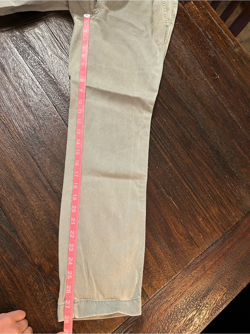 J.Crew Vintage Women's Chino Pants Size 2 Light Green Sage Straight Leg